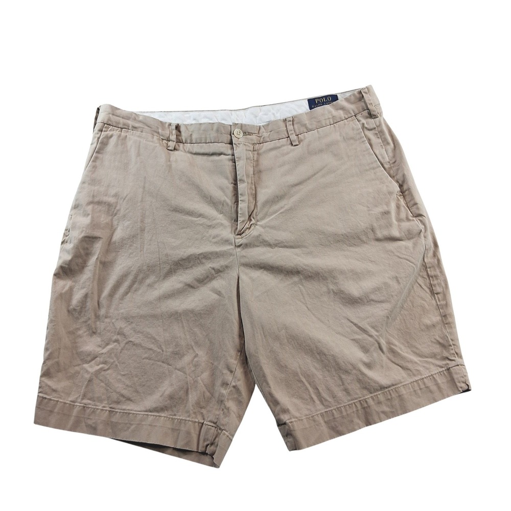 Polo Ralph Lauren Shorts Mens 36 Tan Stretch Classic Fit Chino Khaki Modern Prep